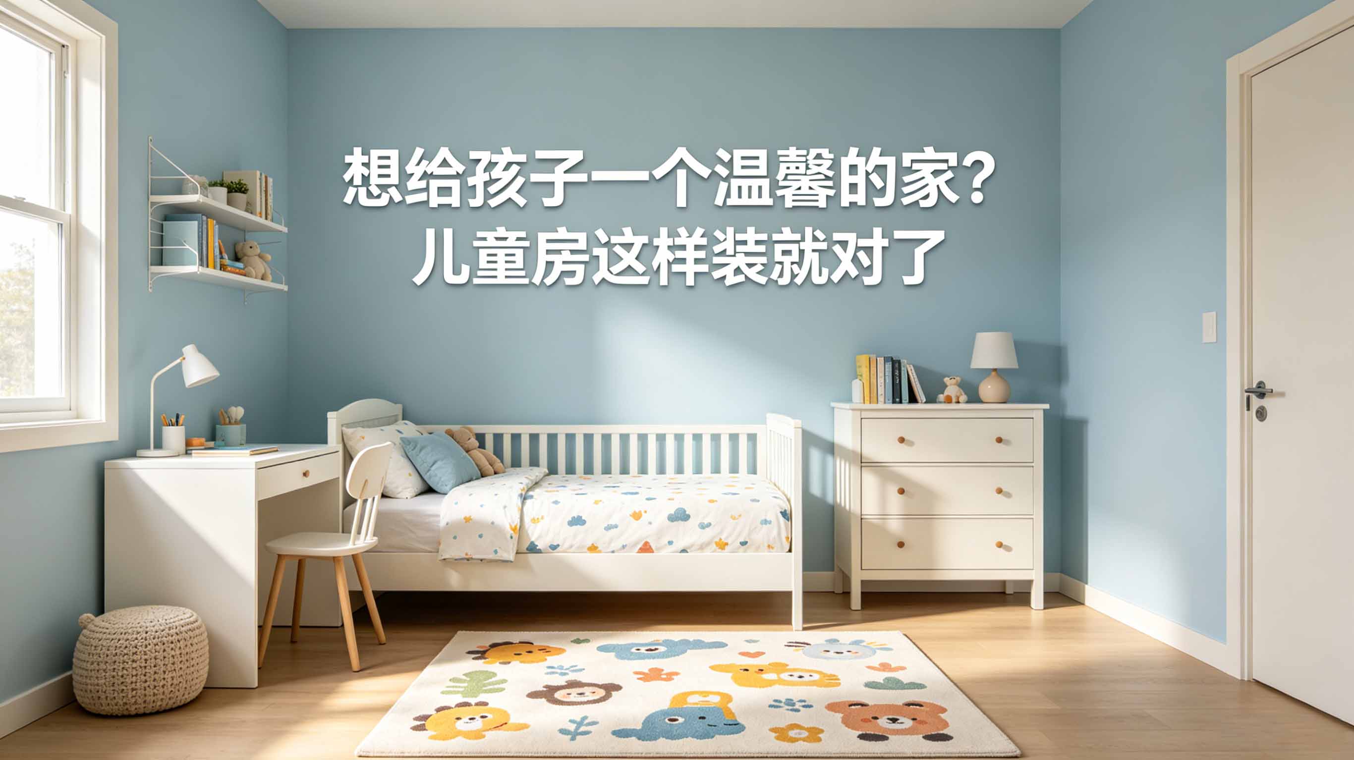 想给孩子一个温馨的家？儿童房这样装就对了